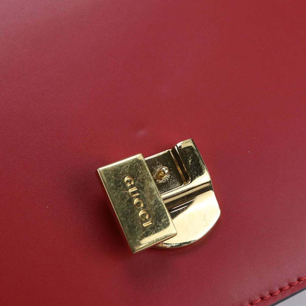 GUCCI Authentic Red Sylvie Shoulder Bag - Picture 5 of 10